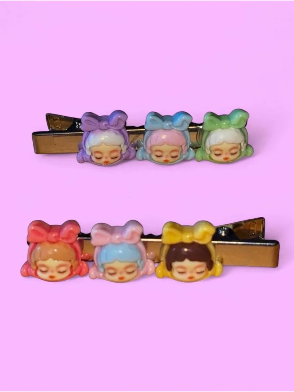 Cute Pastel Girl Hair Clips Set of 2